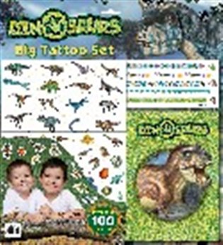 Velký set s tetováním - Dinosauři - 