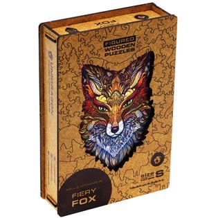 Dřevěné puzzle UNIDRAGON Pohádková liška S - 