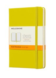 Zápisník Moleskine tvrdý linkovaný žlutý L
