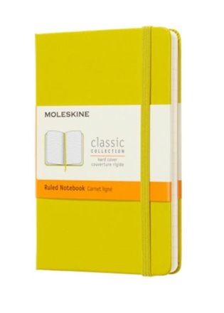 Zápisník Moleskine tvrdý linkovaný žlutý L - 