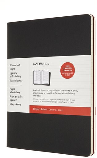 Moleskine sešity 2ks plánovací linkované černé /červené  XL - 