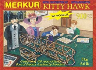 Stavebnice Merkur Kitty Hawk, 900 dílů, 100 modelů - 