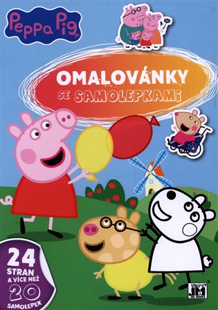 Omalovánky A4 se samolepkami - Peppa Pig