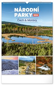 Nástěnný kalendář Národní parky Čech a Moravy 2024