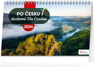 Stolní kalendář Po Česku stezkami Via Czechia 2024