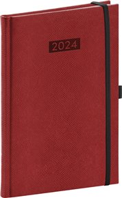 Týdenní diář Diario 2024, bordó