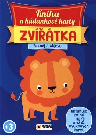 Kniha a hádankové karty ZVÍŘÁTKA Poznej a objevuj