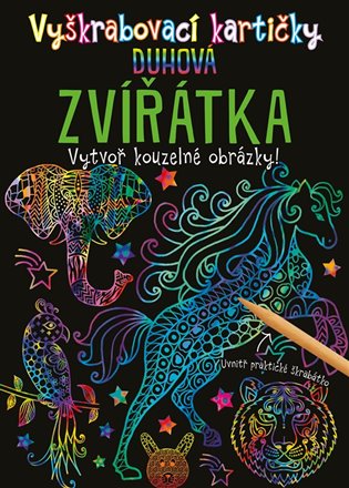 Vyškrabovací kartičky: Duhová zvířátka -  kolektiv