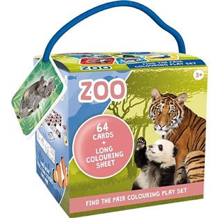 Pexeso na cesty s omalovánkami Zoo - 
