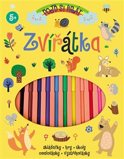 Kniha Pojď si hrát Zvířátka - Skládačky, hry, úkoly, omalovánky, vystřihovánky