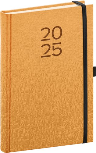 Denní diář Vellum 2025, oranžový - 
