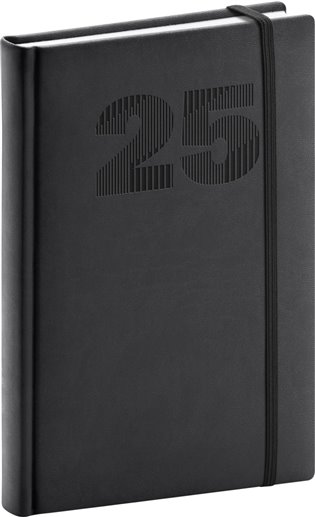 Denní diář Vivella Top 2025, černý - 