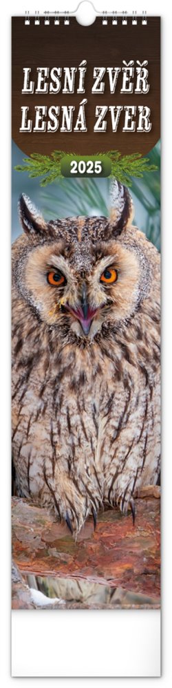 Nástěnný kalendář Lesní zvěř – Lesná zver 2025 - 