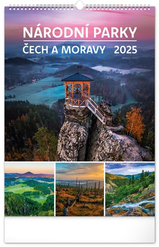 Nástěnný kalendář Národní parky Čech a Moravy 2025 - 