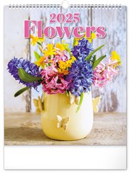 Nástěnný kalendář Flowers - Květiny 2025