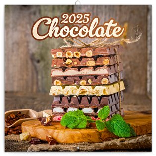 Poznámkový kalendář Čokoláda 2025, voňavý - 