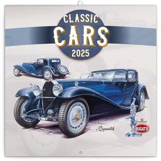 Poznámkový kalendář Classic Cars – Václav Zapadlík, 2025 - 