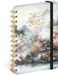 Spirálový 18měsíční diář Petito – Japonsko 2024/2025