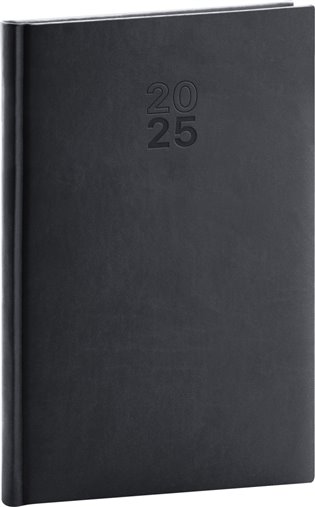 Týdenní diář Aprint 2025, černý - 
