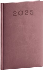 Týdenní diář Aprint Neo 2025, růžový