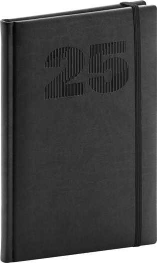 Týdenní diář Vivella Top 2025, černý - 