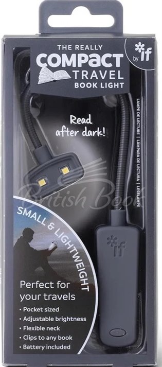 Lampička do knížky - Compact book light, šedá - 