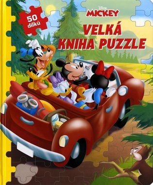 Mickey a jeho přátelé - Velká kniha puzzle: 50 dílků v obrázku - 