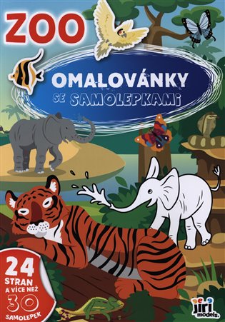 Omalovánky A4 se samolepkami Zoo - 
