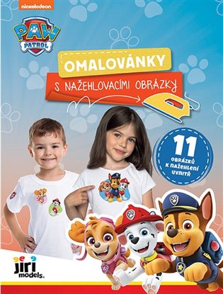 Omalovánky s nažehlovacími obrázky Tlapková patrola - 
