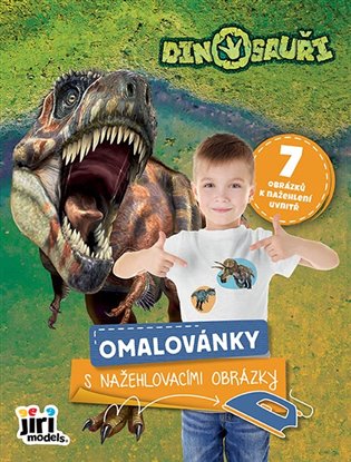 Omalovánky s nažehlovacími obrázky Dinosauři - 