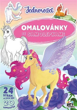 Omalovánka A4 se samolepkami Jednorožci