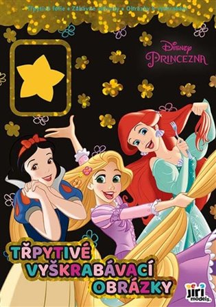 Třpytivé vyškrabávací obrázky Princezny - 