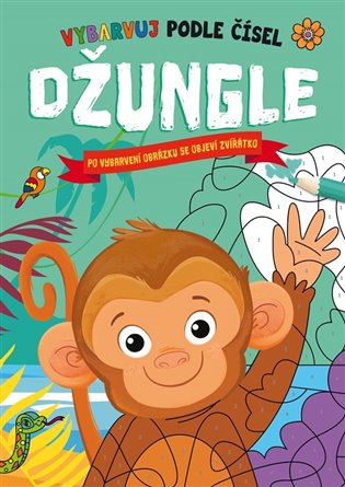 Kniha Džungle - Vybarvuj podle čísel