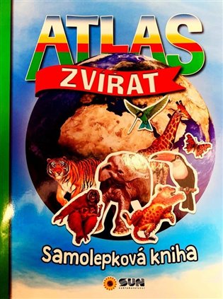 Atlas zvířat- velká kniha-330 samolepek - 