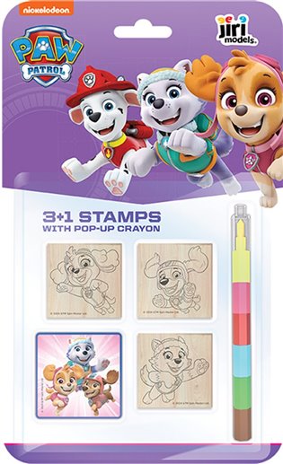 Razítka 3+1 s voskovkou Tlapková patrola Skye - 