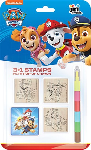 Razítka 3+1 s voskovkou Tlapková patrola Chase - 