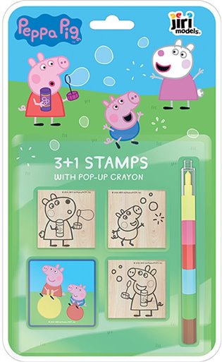 Razítka 3+1 s voskovkou Prasátko Peppa - 