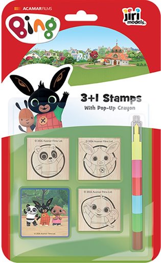 Razítka 3+1 s voskovkou Bing - 