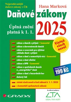 Daňové zákony 2025 - Úplná znění k 1. 1. 2025 koupíte na Kosmas.cz
