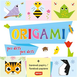 Origami tradiční + barevné papíry - 