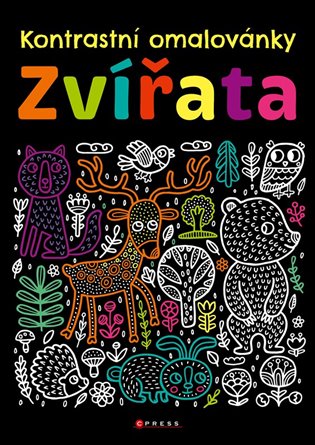 Kontrastní omalovánky – Zvířata -  kolektiv