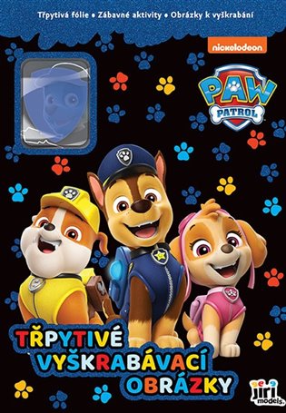 Třpytivé vyškrabávací obrázky Tlapková patrola - 
