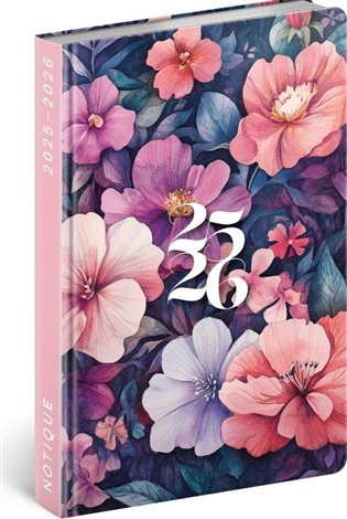 18 měsíční diář Petito - Kytice 2025/2026 - 