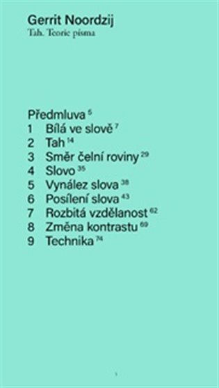 Tah. Teorie písma - Gerrit Noordzij