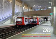 12měsíční kalendář pro rok 2026 'Evropské metro očima - Boris Kogut