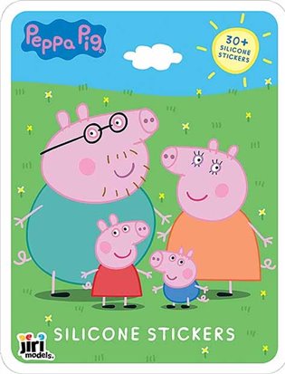 Hra se silikonovými samolepkami Prasátko Peppa