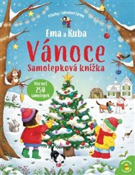 Ema a Kuba - Vánoce - Samolepková knížka - Kate Nolan
