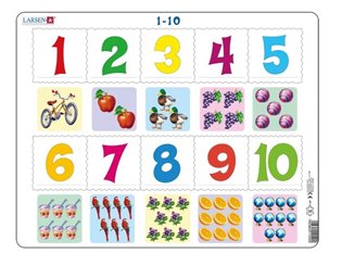 Puzzle - Čísla 1-10 10 dílků - 