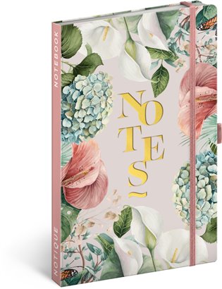 NOTES LILIE LINKOVANÝ 13X21CM