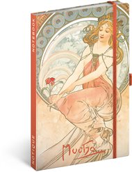 Notes Alfons Mucha – Malířství, linkovaný